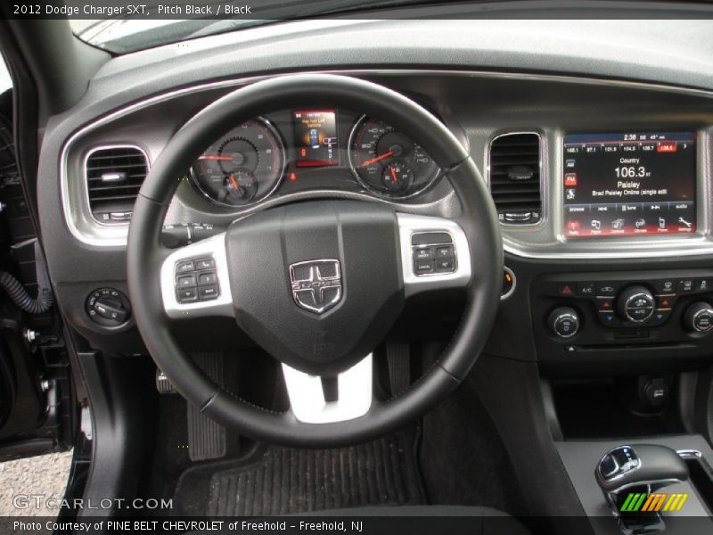 Pitch Black / Black 2012 Dodge Charger SXT