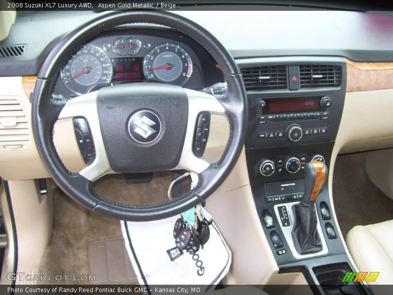 Aspen Gold Metallic / Beige 2008 Suzuki XL7 Luxury AWD