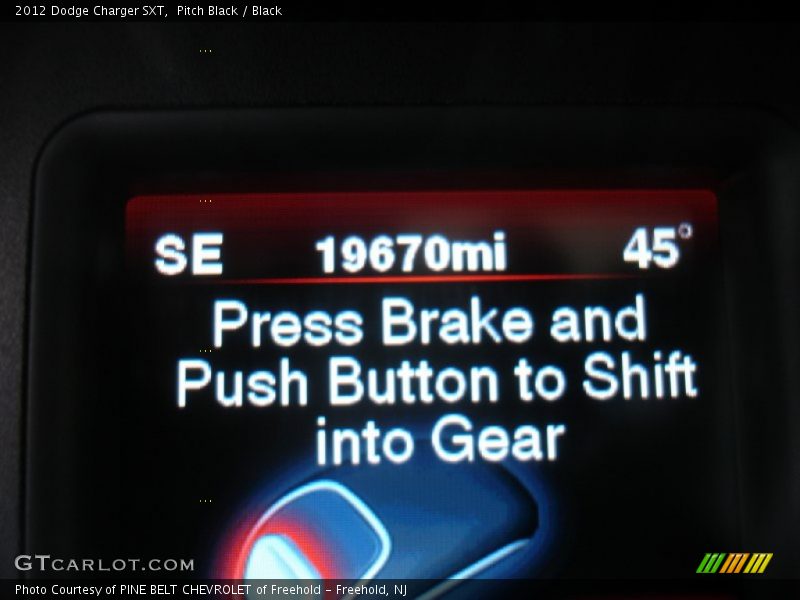 Pitch Black / Black 2012 Dodge Charger SXT