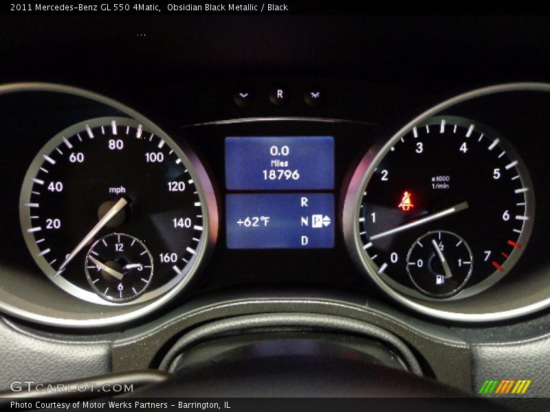 Obsidian Black Metallic / Black 2011 Mercedes-Benz GL 550 4Matic