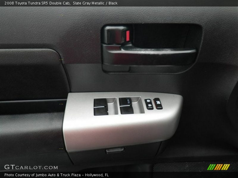 Slate Gray Metallic / Black 2008 Toyota Tundra SR5 Double Cab