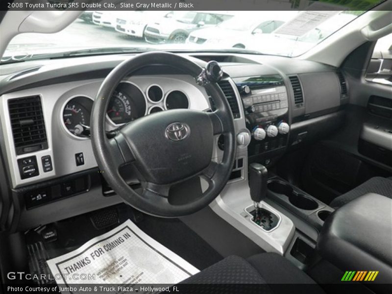 Slate Gray Metallic / Black 2008 Toyota Tundra SR5 Double Cab