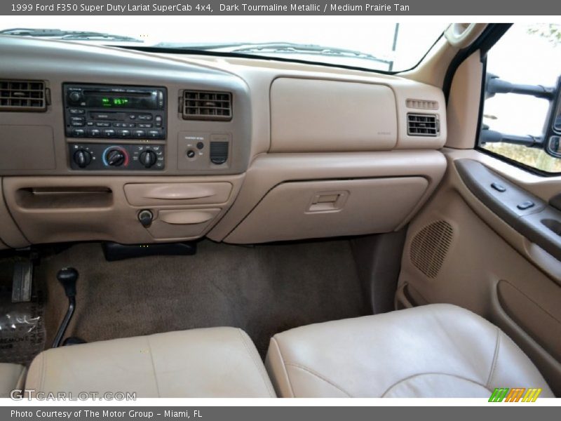 Dark Tourmaline Metallic / Medium Prairie Tan 1999 Ford F350 Super Duty Lariat SuperCab 4x4