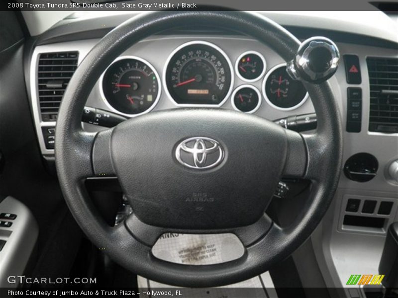 Slate Gray Metallic / Black 2008 Toyota Tundra SR5 Double Cab