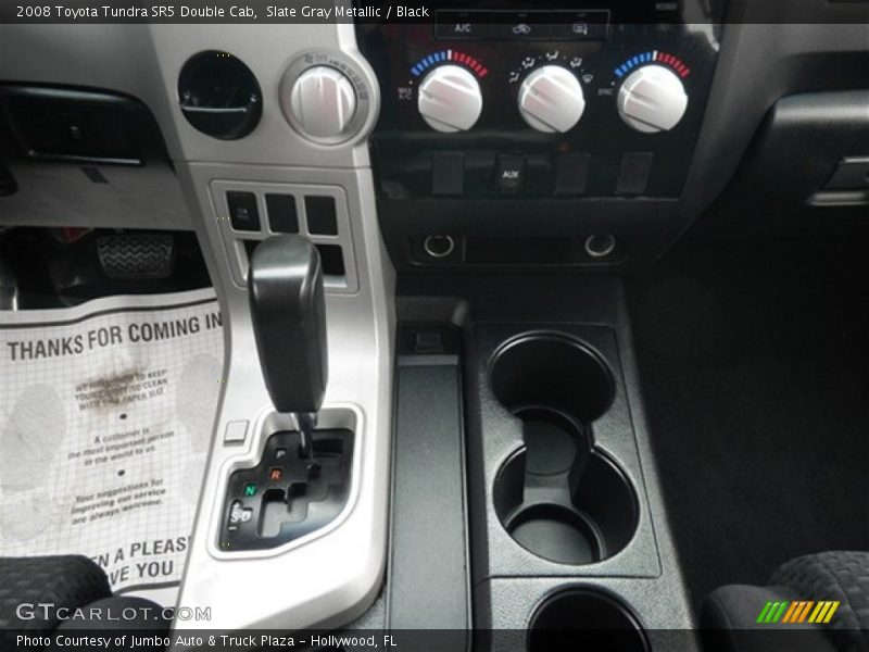 Slate Gray Metallic / Black 2008 Toyota Tundra SR5 Double Cab