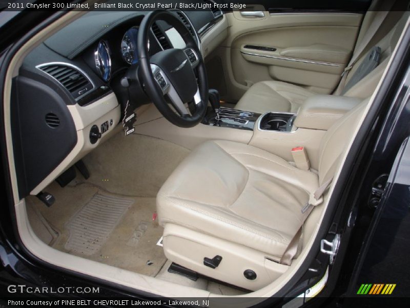 Brilliant Black Crystal Pearl / Black/Light Frost Beige 2011 Chrysler 300 Limited