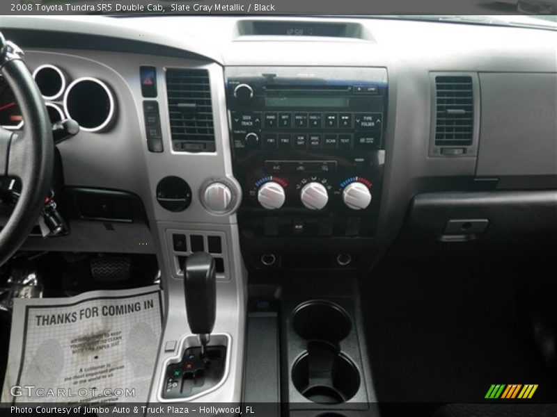 Slate Gray Metallic / Black 2008 Toyota Tundra SR5 Double Cab