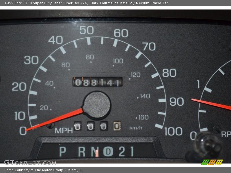 Dark Tourmaline Metallic / Medium Prairie Tan 1999 Ford F350 Super Duty Lariat SuperCab 4x4