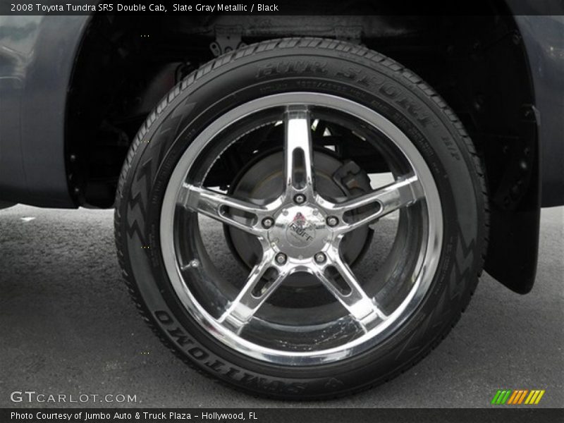 Slate Gray Metallic / Black 2008 Toyota Tundra SR5 Double Cab
