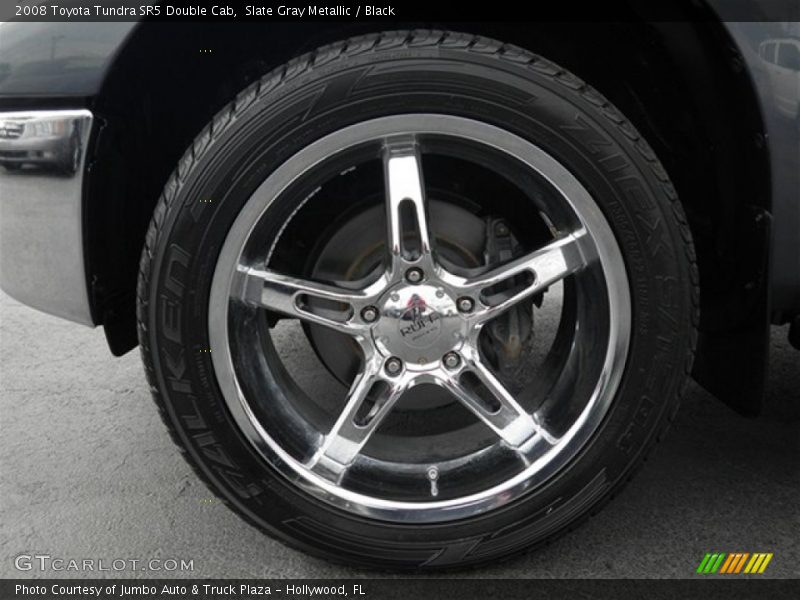 Slate Gray Metallic / Black 2008 Toyota Tundra SR5 Double Cab