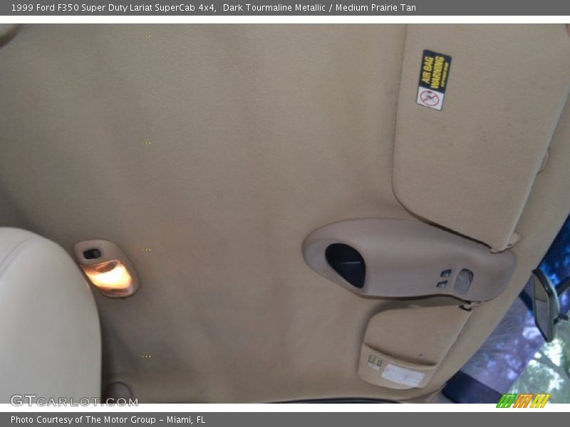 Dark Tourmaline Metallic / Medium Prairie Tan 1999 Ford F350 Super Duty Lariat SuperCab 4x4