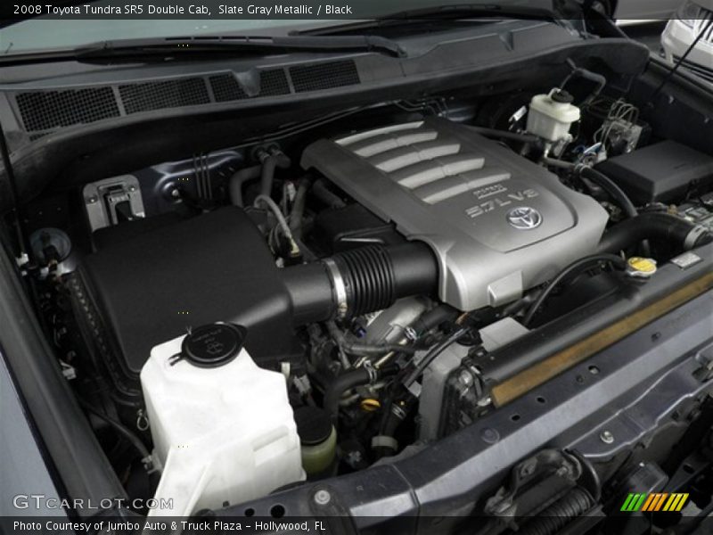 Slate Gray Metallic / Black 2008 Toyota Tundra SR5 Double Cab