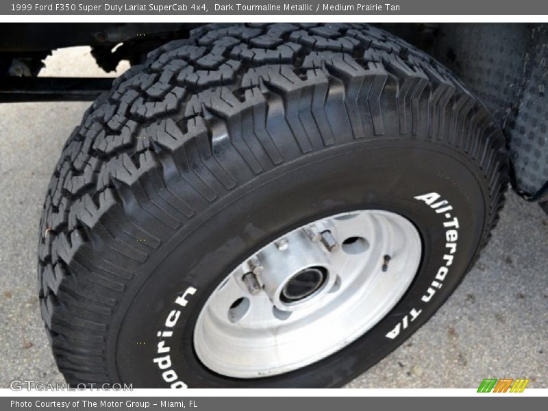 Dark Tourmaline Metallic / Medium Prairie Tan 1999 Ford F350 Super Duty Lariat SuperCab 4x4