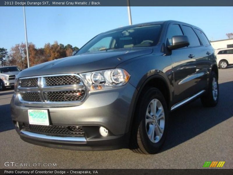 Mineral Gray Metallic / Black 2013 Dodge Durango SXT