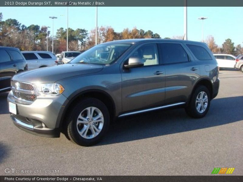 Mineral Gray Metallic / Black 2013 Dodge Durango SXT