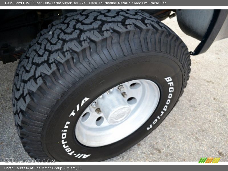 Dark Tourmaline Metallic / Medium Prairie Tan 1999 Ford F350 Super Duty Lariat SuperCab 4x4
