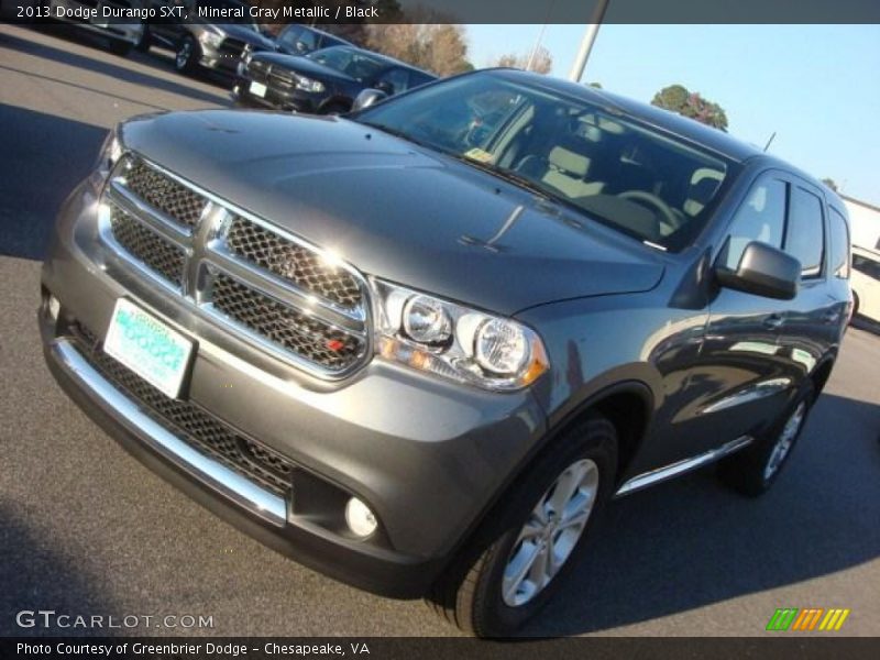 Mineral Gray Metallic / Black 2013 Dodge Durango SXT