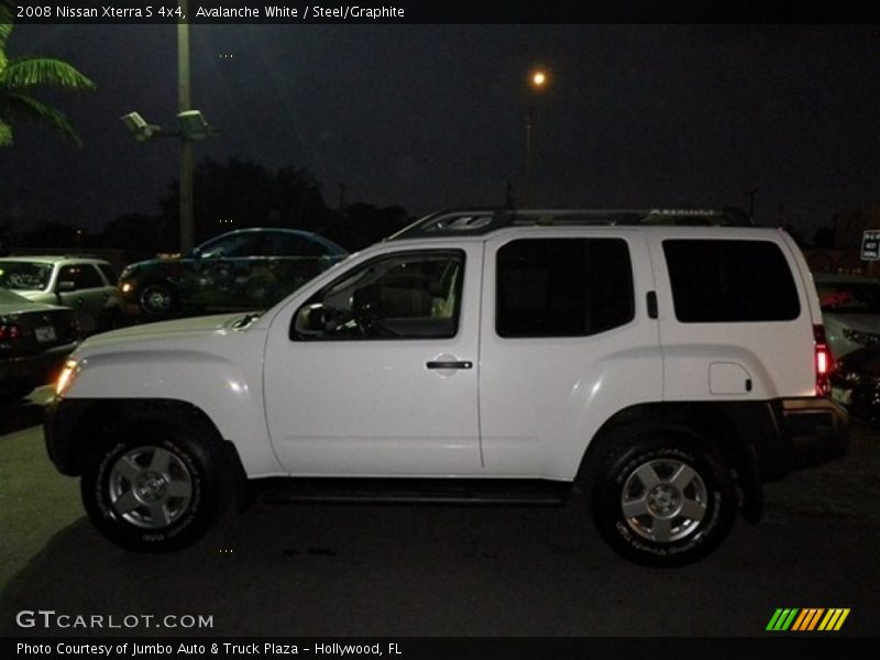 Avalanche White / Steel/Graphite 2008 Nissan Xterra S 4x4