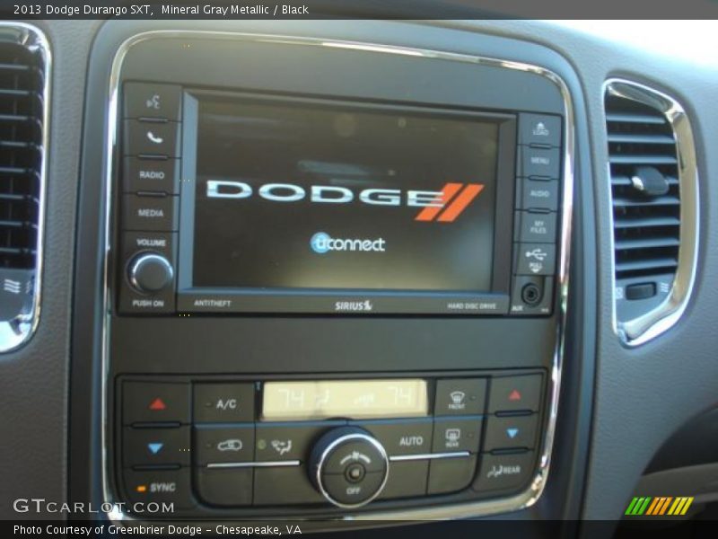 Mineral Gray Metallic / Black 2013 Dodge Durango SXT