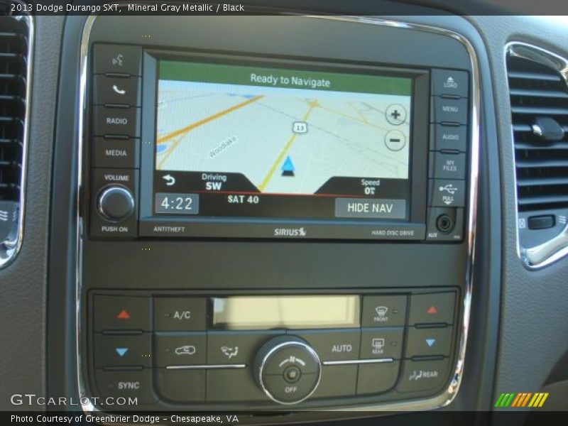 Mineral Gray Metallic / Black 2013 Dodge Durango SXT