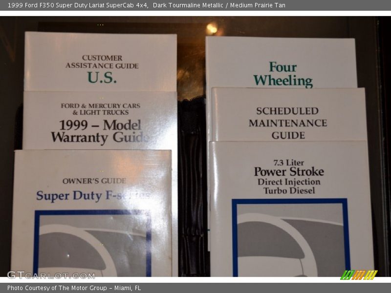 Dark Tourmaline Metallic / Medium Prairie Tan 1999 Ford F350 Super Duty Lariat SuperCab 4x4