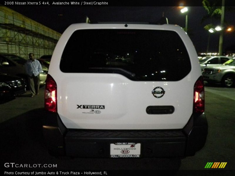 Avalanche White / Steel/Graphite 2008 Nissan Xterra S 4x4