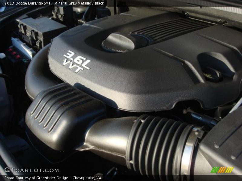 Mineral Gray Metallic / Black 2013 Dodge Durango SXT
