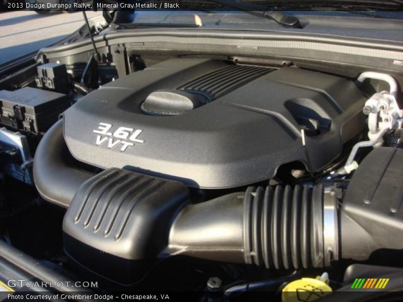 Mineral Gray Metallic / Black 2013 Dodge Durango Rallye