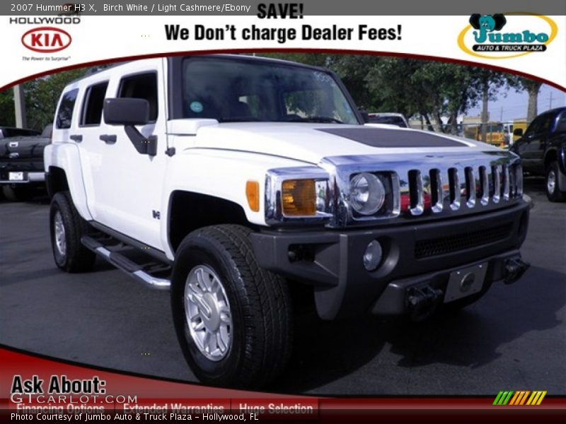 Birch White / Light Cashmere/Ebony 2007 Hummer H3 X