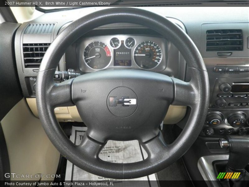Birch White / Light Cashmere/Ebony 2007 Hummer H3 X