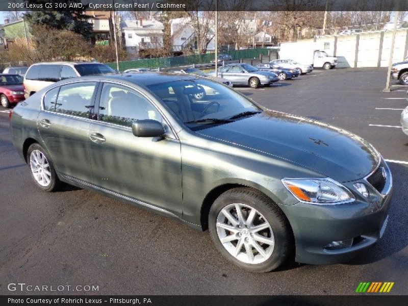 Cypress Green Pearl / Cashmere 2006 Lexus GS 300 AWD