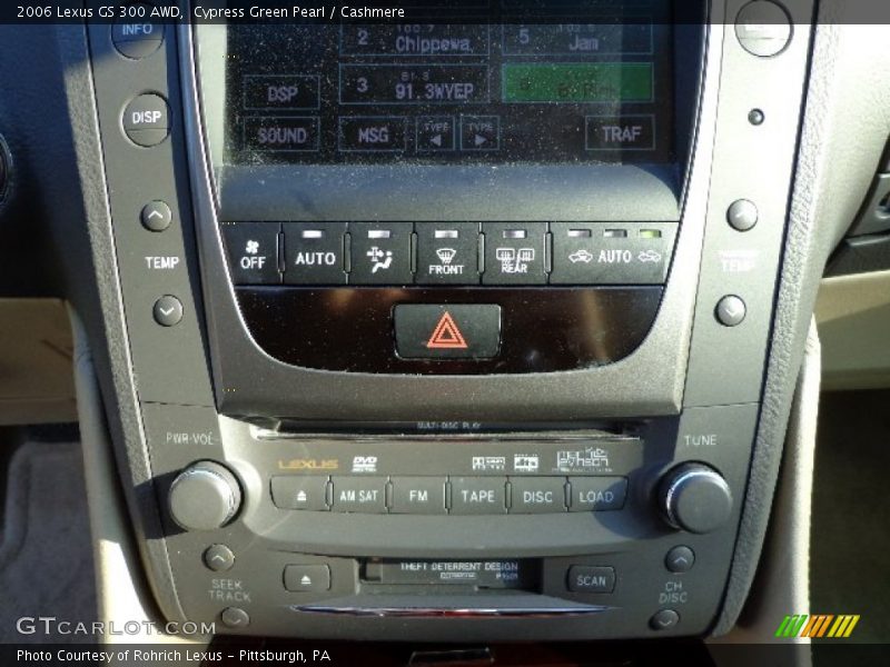 Cypress Green Pearl / Cashmere 2006 Lexus GS 300 AWD