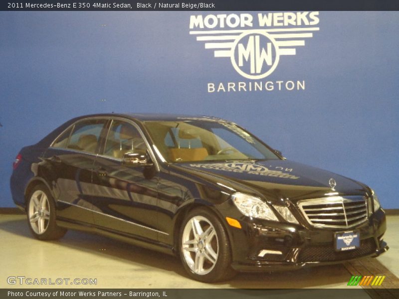 Black / Natural Beige/Black 2011 Mercedes-Benz E 350 4Matic Sedan
