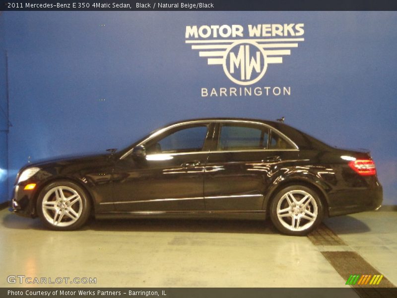Black / Natural Beige/Black 2011 Mercedes-Benz E 350 4Matic Sedan