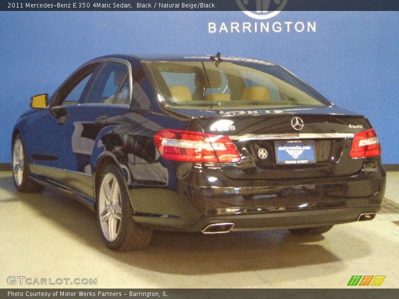 Black / Natural Beige/Black 2011 Mercedes-Benz E 350 4Matic Sedan