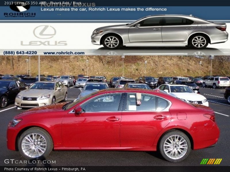 Riviera Red / Black 2013 Lexus GS 350 AWD