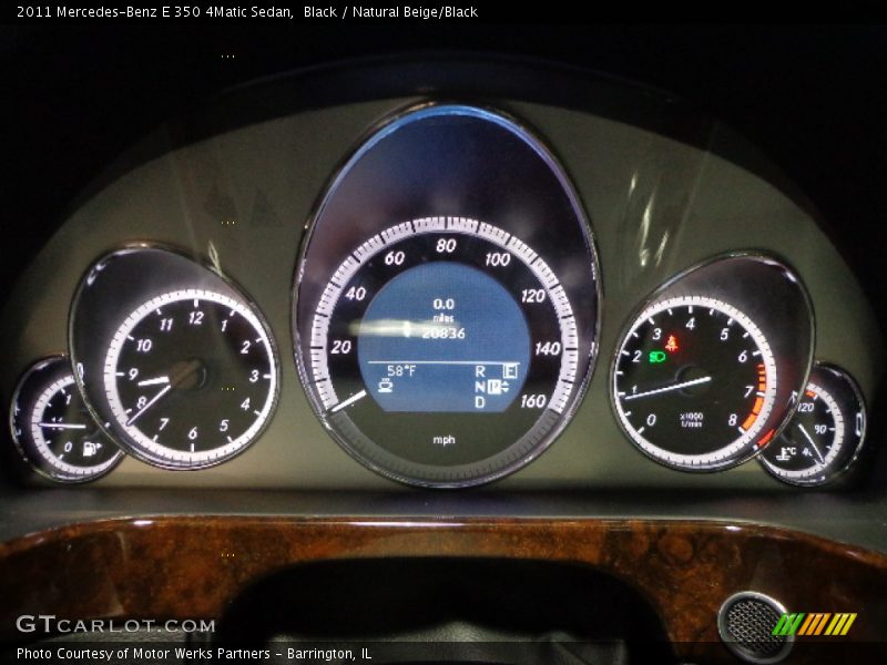 Black / Natural Beige/Black 2011 Mercedes-Benz E 350 4Matic Sedan