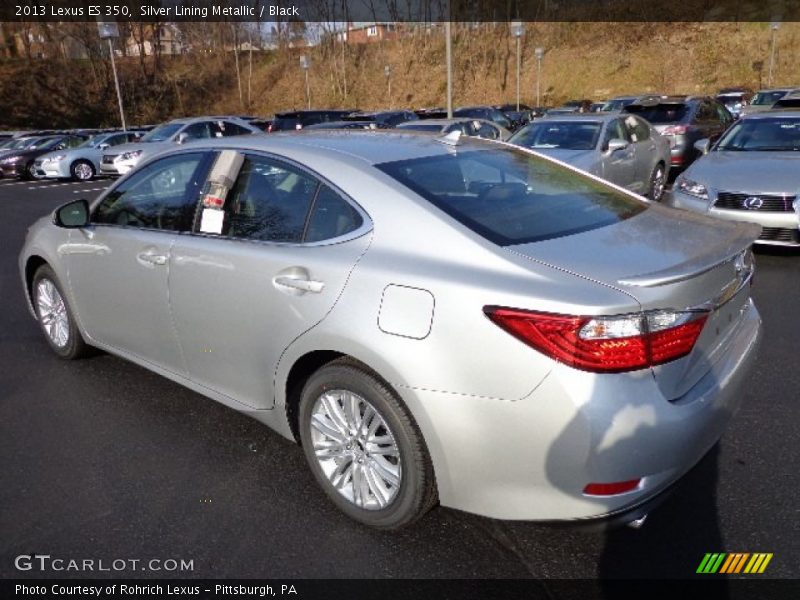 Silver Lining Metallic / Black 2013 Lexus ES 350