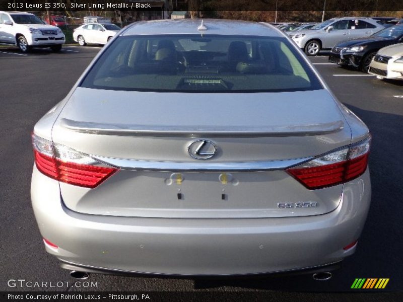 Silver Lining Metallic / Black 2013 Lexus ES 350