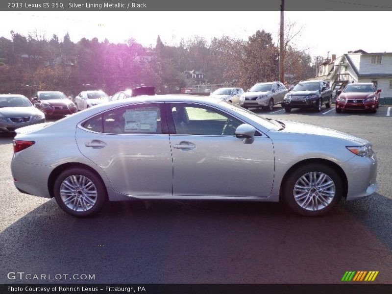 Silver Lining Metallic / Black 2013 Lexus ES 350