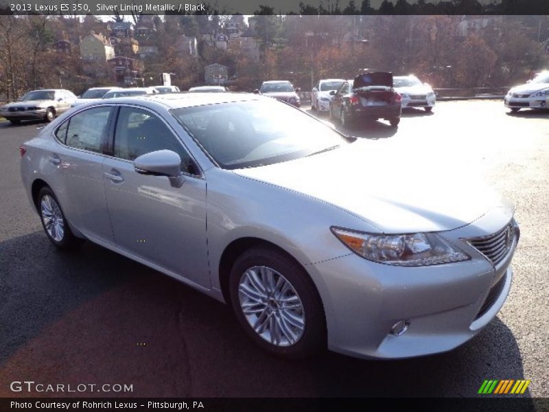 Silver Lining Metallic / Black 2013 Lexus ES 350