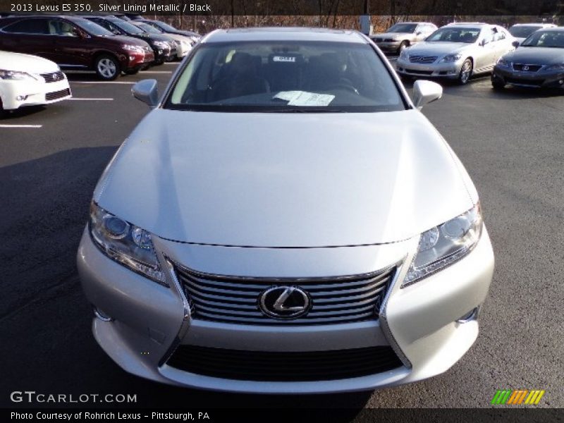 Silver Lining Metallic / Black 2013 Lexus ES 350