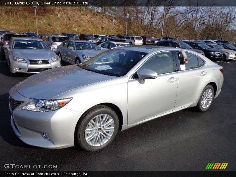 Silver Lining Metallic / Black 2013 Lexus ES 350