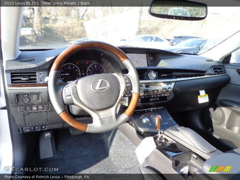 Silver Lining Metallic / Black 2013 Lexus ES 350