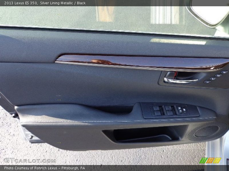 Silver Lining Metallic / Black 2013 Lexus ES 350