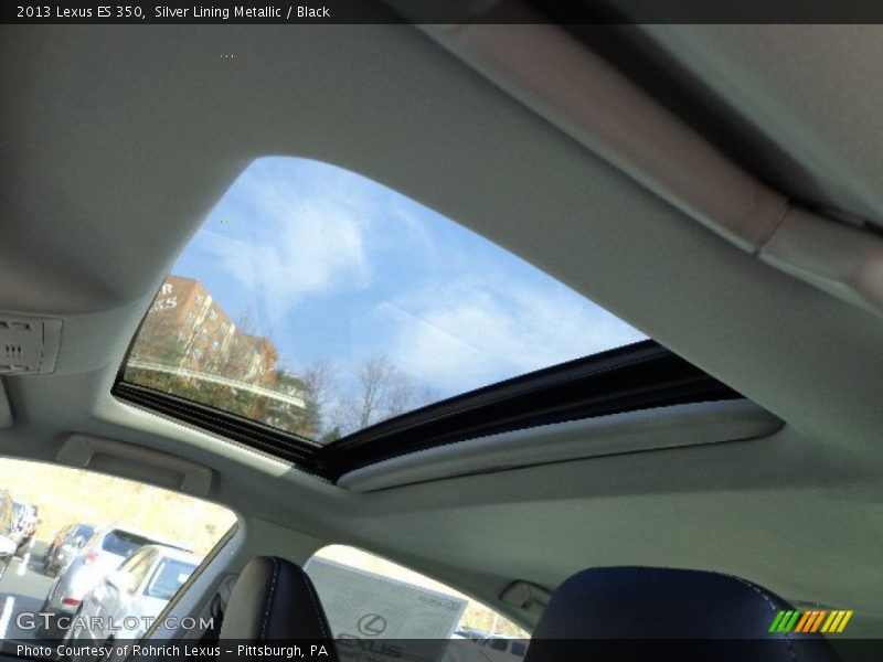 Silver Lining Metallic / Black 2013 Lexus ES 350