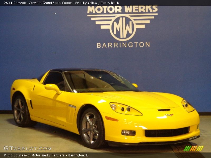Velocity Yellow / Ebony Black 2011 Chevrolet Corvette Grand Sport Coupe