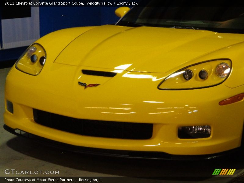 Velocity Yellow / Ebony Black 2011 Chevrolet Corvette Grand Sport Coupe