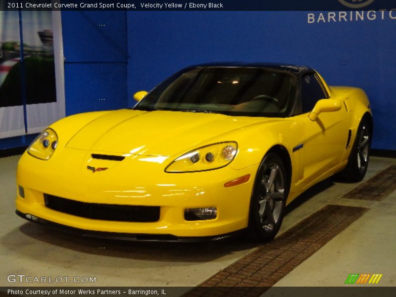 Velocity Yellow / Ebony Black 2011 Chevrolet Corvette Grand Sport Coupe