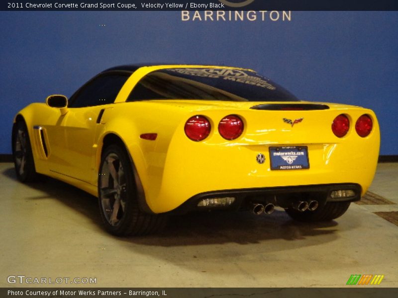 Velocity Yellow / Ebony Black 2011 Chevrolet Corvette Grand Sport Coupe